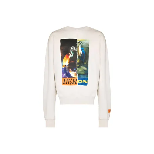HERON Reporter22 Sweatshirts Men Ecru