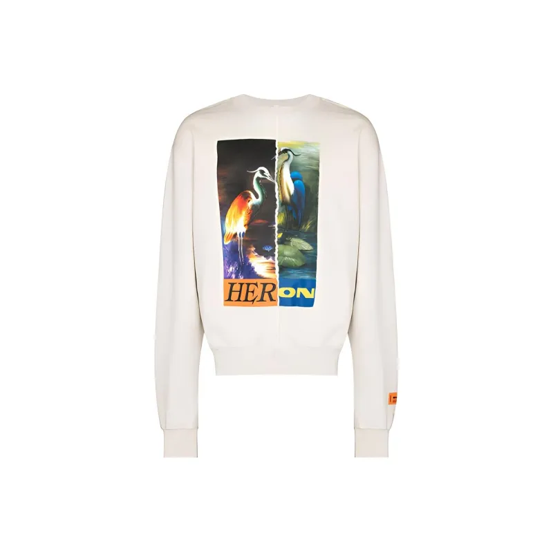 HERON PRESTON Sweatshirts Men Ecru-0