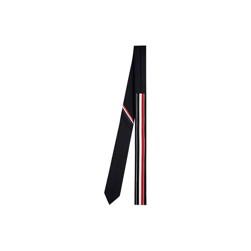 THOM BROWNE Rwb Selvedge Super 120s Twill Necktie-0