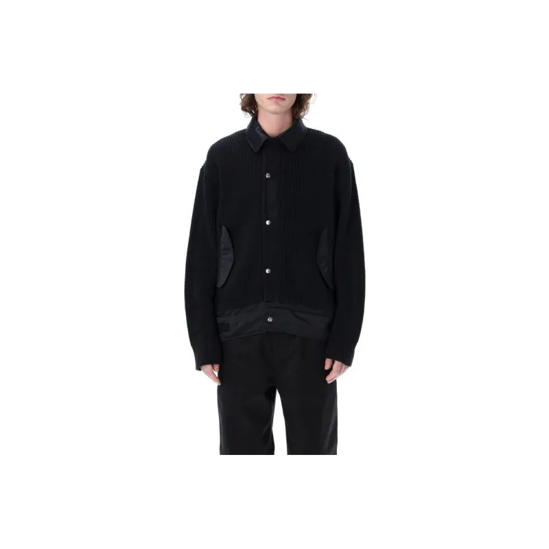Sacai Knitted Shirt Jacket-0