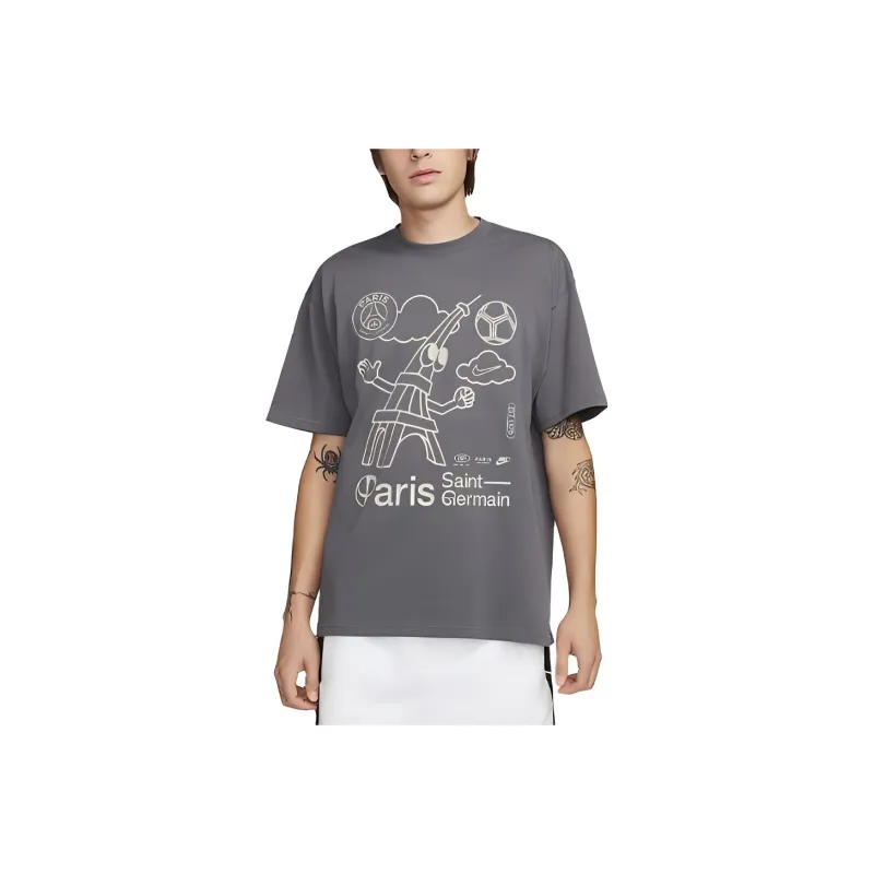 Nike Paris Saint Germain Max90 T Shirt Men's Iron Gray-0