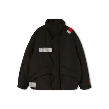 HERON PRESTON Logo patch Padded Coat