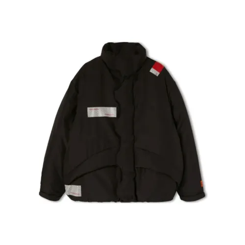 HERON PRESTON Logo patch Padded Coat