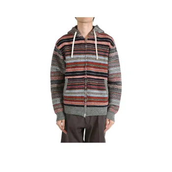 JUNYA WATANABE Shetland Wool Jacquard Hoodie