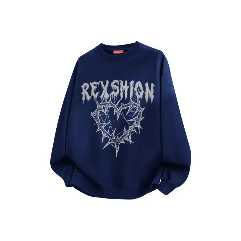 REXSHION Sweatshirt Unisex Black-13