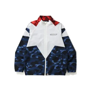 A BATHING APE Color Camo Bapesta Track Top