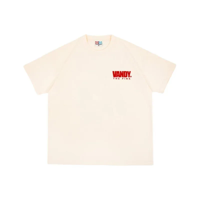 Vandy The Pink Raglan Sleeve T Shirt Unisex Beige Yellow-0