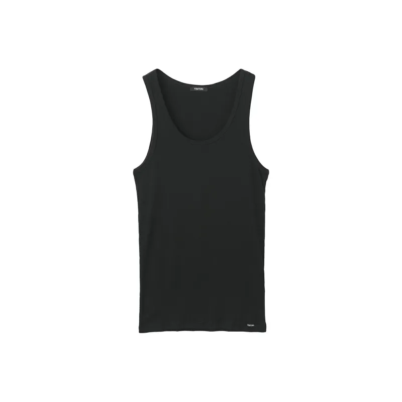 TOM FORD Ribbed Crewneck Tank Top-0