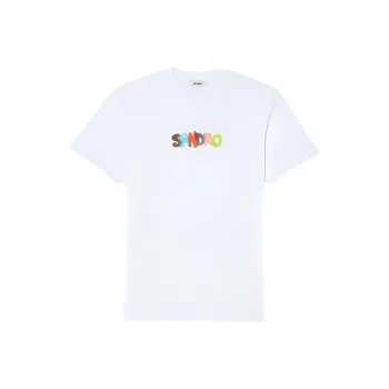 Sandro Logo print Jersey T shirt