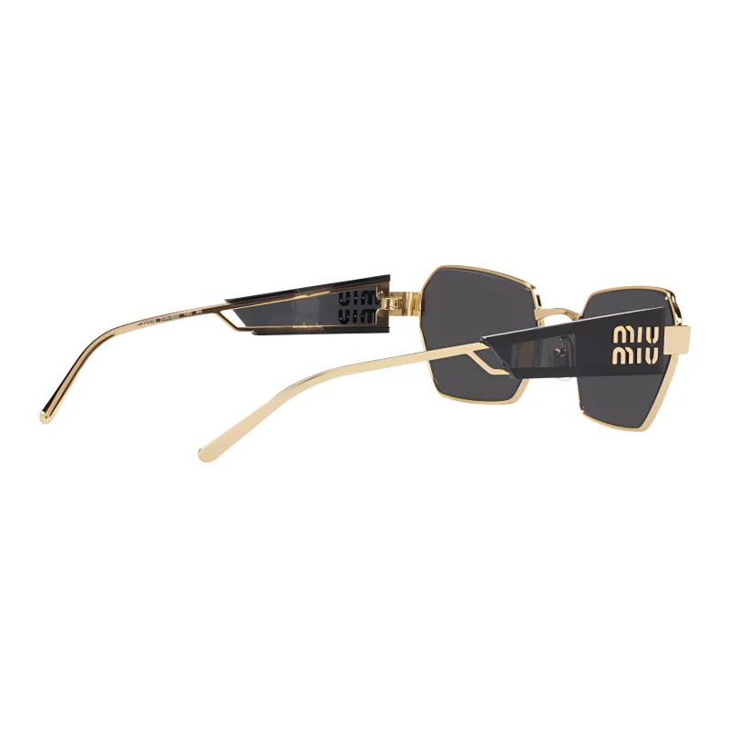 MIU MIU Logo debossed Geometric frame Sunglasses-2