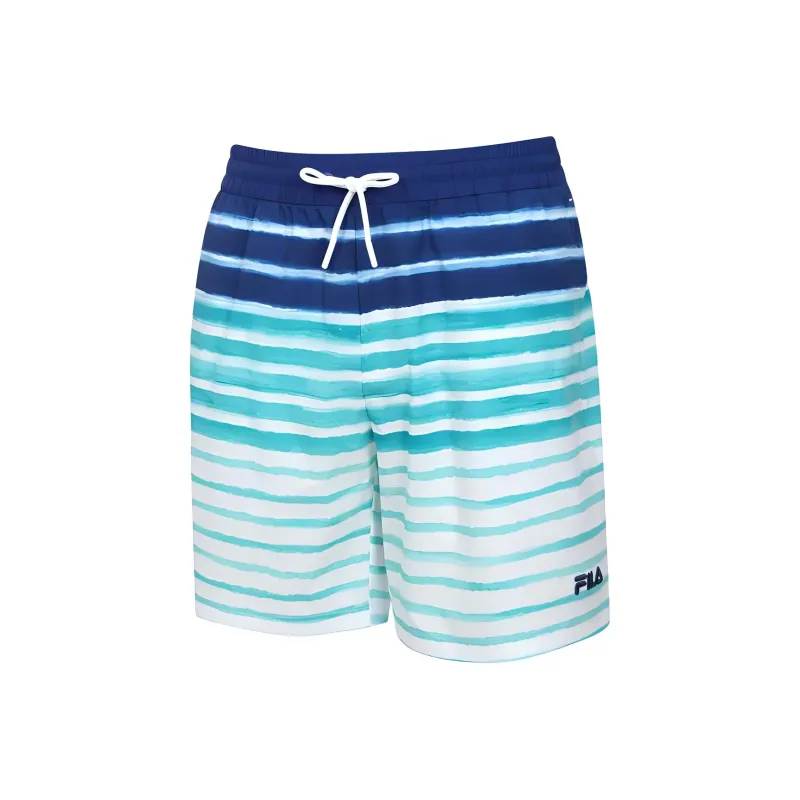FILA Lightweight Stretch Striped Shorts Casual Shorts Men's Blue-2