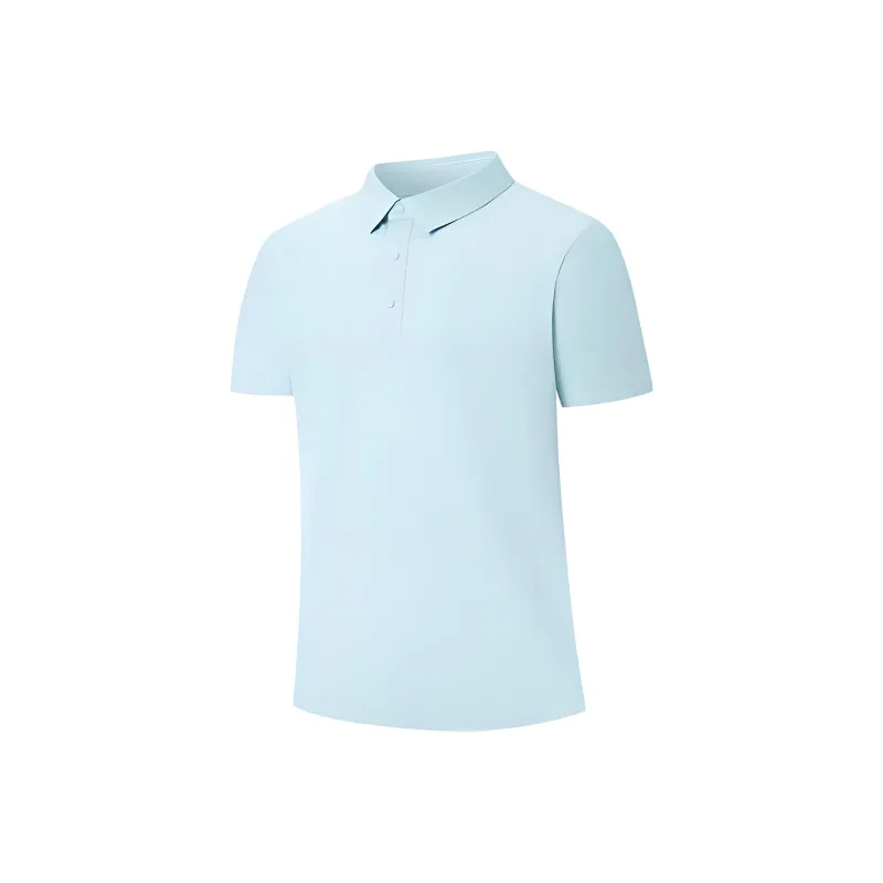 XTEP Variety Training Collection Polo Shirt Men's Glacier Blue-0