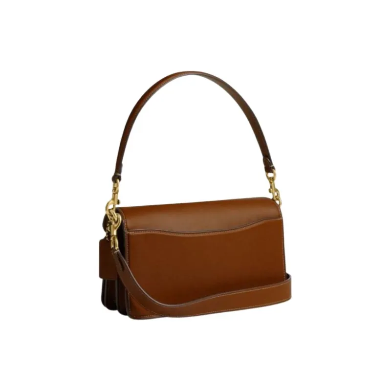 COACH Tabby Leather One Shoulder Handbag Medium Size Women's Brown-1