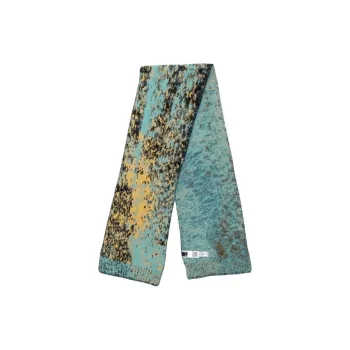 DIESEL Wool, Nylon, Cotton Acrylic, Viscose Rayon Knit Scarves Men's Blue