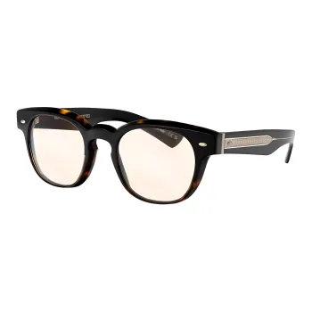 Oliver Peoples Tortoiseshell-effect Round-frame Glasses