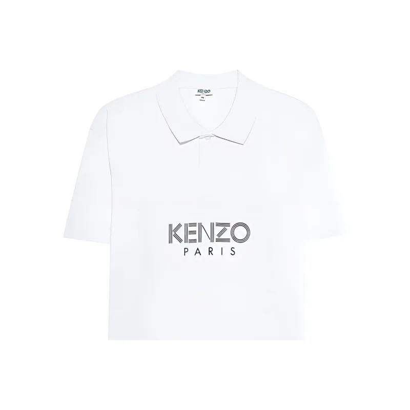 KENZO Polo Shirts Men White-5