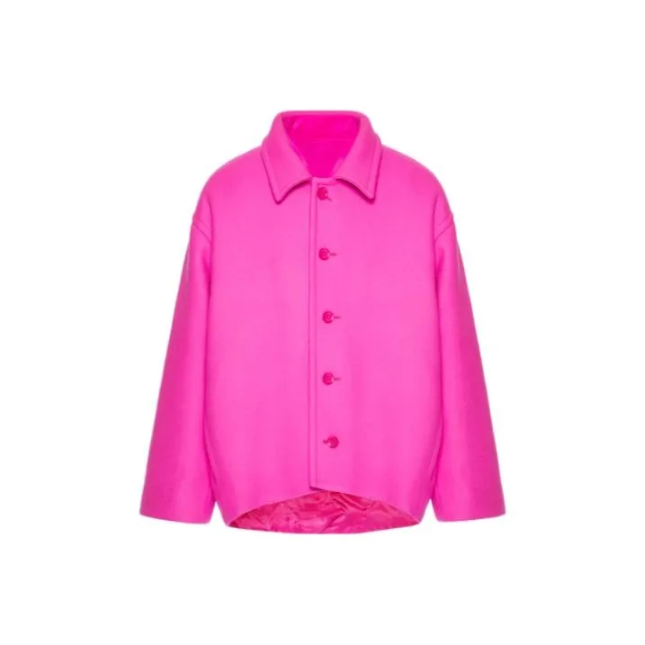 Valentino Straight Hem Long Sleeved Shirt Jacket-0