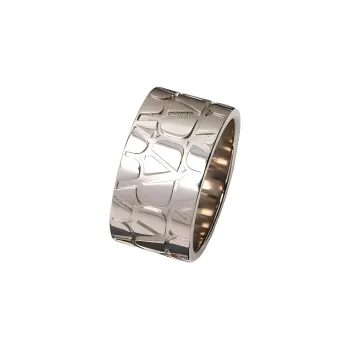 Valentino Metal Rings Unisex Palladium Color