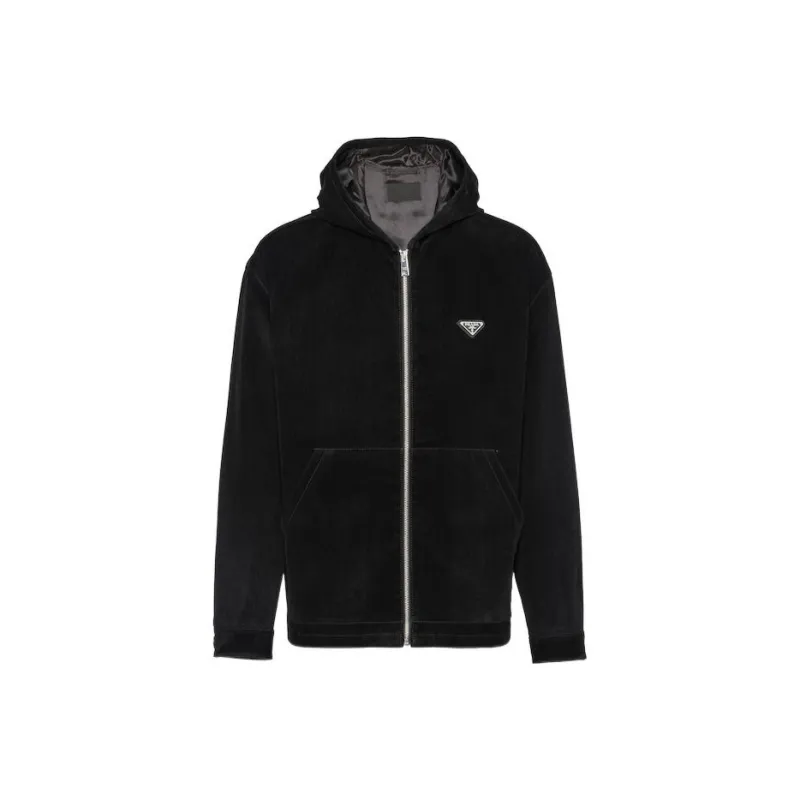 PRADA SS23 New Year Collection Jackets Coats Men's Black-0