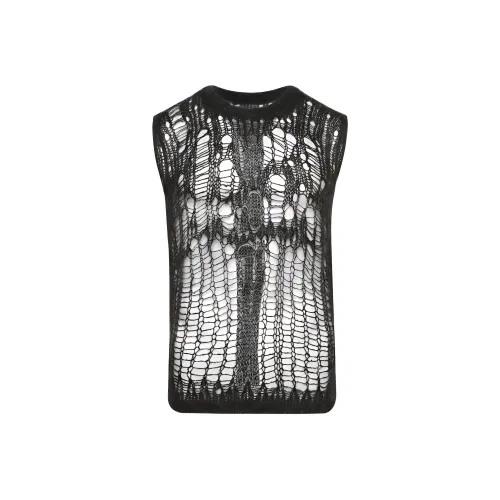 RICK OWENS Open Knitted Sleeveless Tank Top