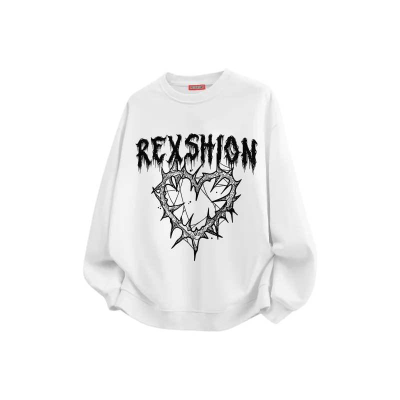 REXSHION Sweatshirt Unisex Black-3