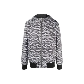 BALMAIN Reversible Zip Up Bomber Jacket