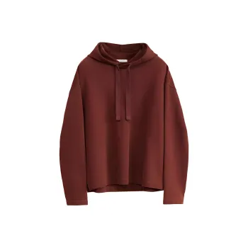 Lemaire Plain Drop Shoulder Drawstring Hoodie