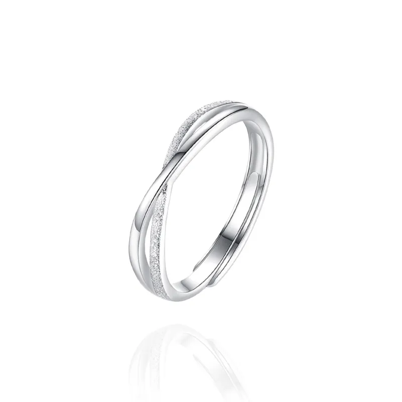 NUSQ Sterling Silver Rings Unisex-8