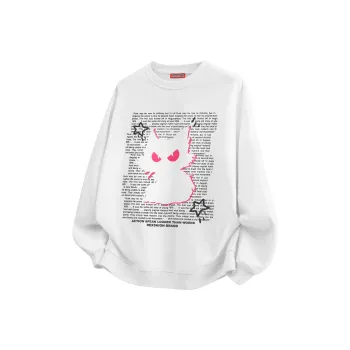 REXSHION Sweatshirt Unisex White