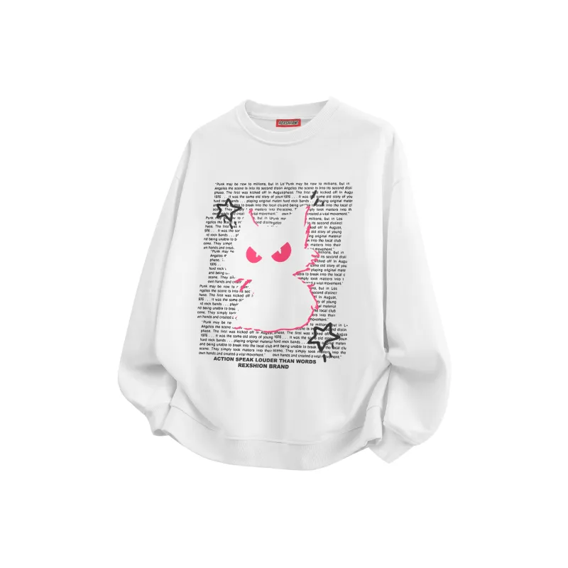 REXSHION Sweatshirt Unisex White-0