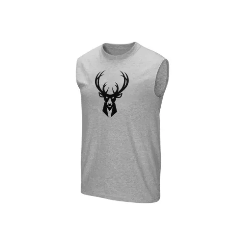 NBA Milwaukee Bucks Tank Tops Men's Gray
