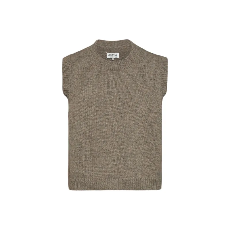 Maison Margiela Shetland Crewneck Knitted Vest-0