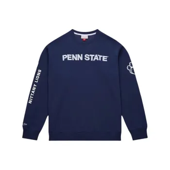 Mitchell & Ness Navy Penn State Nittany Lions There & Back Sweatshirt Men's Marine Blue