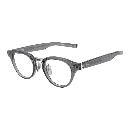 Four Nines Plate Frame Oval Eyeglass Frames Unisex Gray