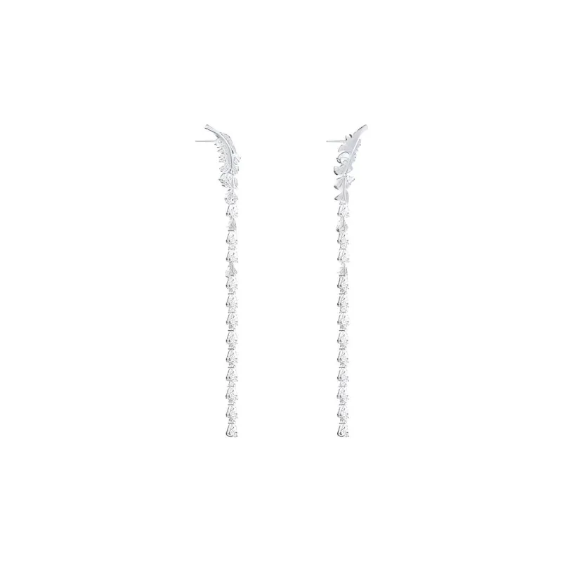 Swarovski Nice Earrings Women's Silver-1