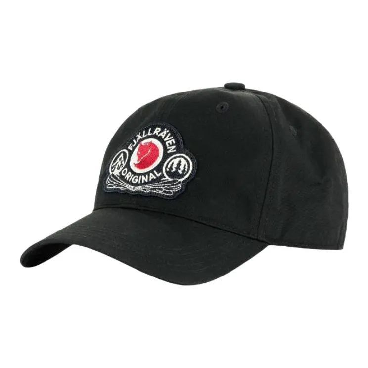 Fjallraven Recycled Polyester, Polyester, Cotton, Metal Baseball Caps Unisex Black-0