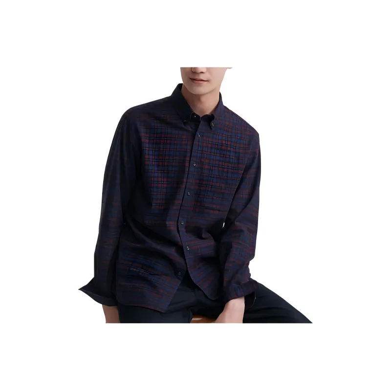 UNIQLO Shirts Unisex Burgundy-0