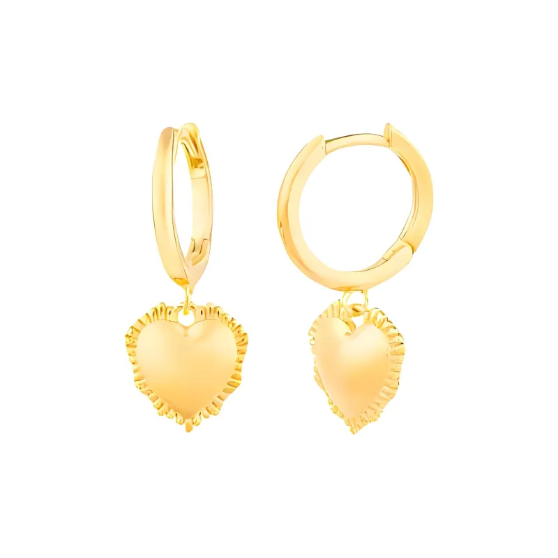 Radiant Stainless Steel Earrings Women's Gold-0