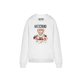 MOSCHINO Teddy-Bear Printed Drawstring Hoodie