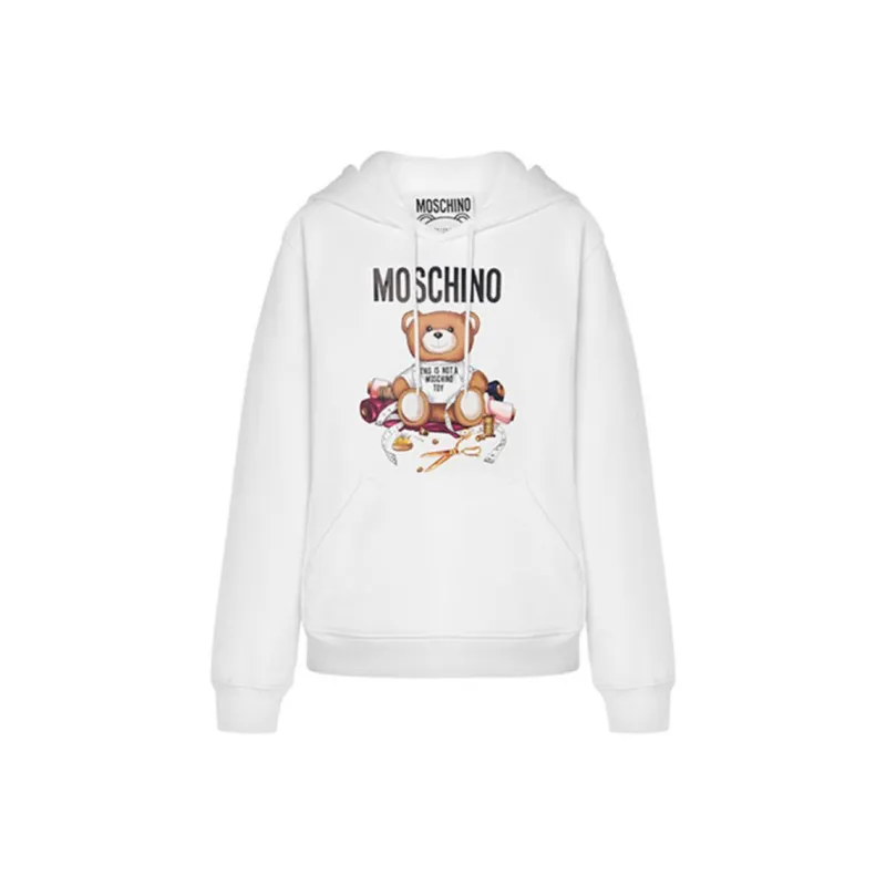 MOSCHINO Teddy-Bear Printed Drawstring Hoodie-0