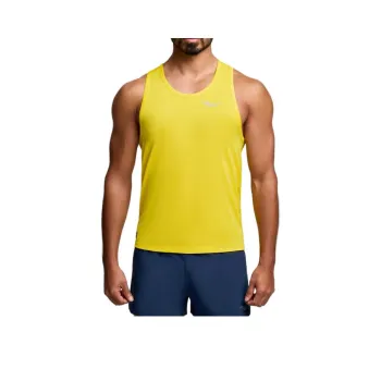 Saucony Stopwatch Singlet Tank Tops Men's Yellow