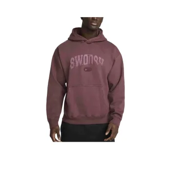 Nike Solo Swoosh Sweatshirt Men's Vibrant Burgundy Wine Red