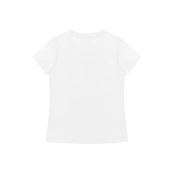 1ESS LA MODE Drop Shoulder Sleeve T Shirt Unisex White-1