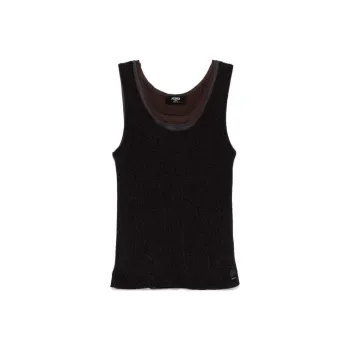FENDI Tank Tops Men Black