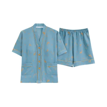 MADALLO Pajama Set Women's Peacock Blue