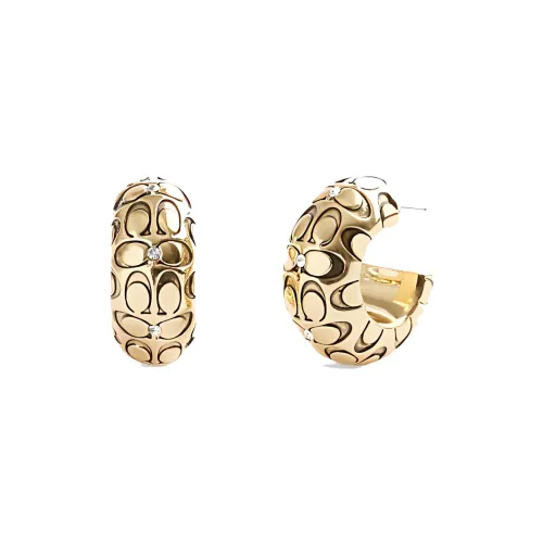 COACH Copper Earrings Women's Gold