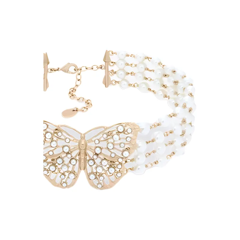DIOR Resin Necklaces Women's Gold-1