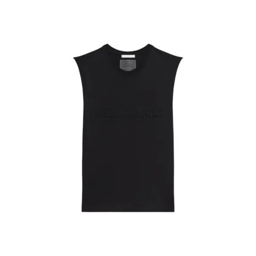 Helmut Lang Logo Embossed Ribbed Tank Top