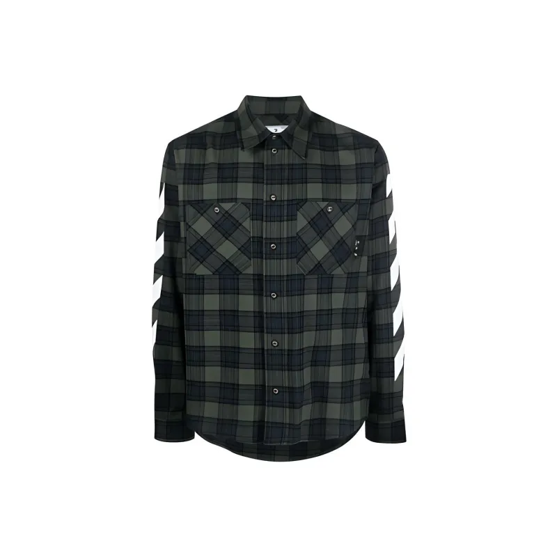 OFF WHITE Tartan Diagonal Shirt-0
