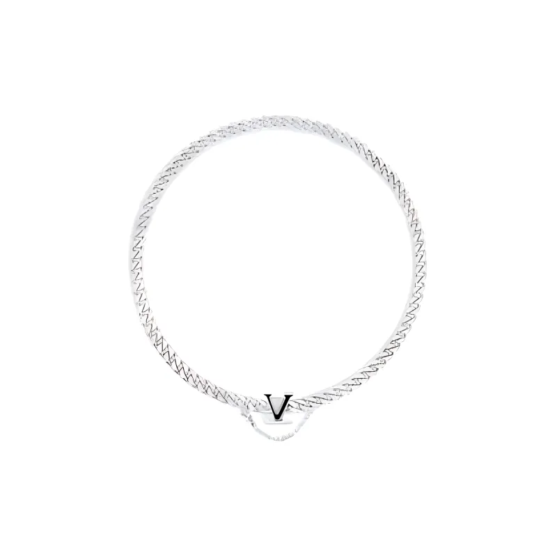 LOUIS VUITTON 925 Sterling Silver Necklaces Men's Silver-0